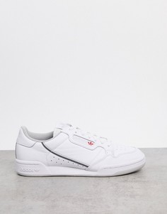 Серые/белые кроссовки adidas Originals Continental 80-Серый