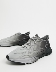 Серые кроссовки adidas Originals Ozweego tech-Серый