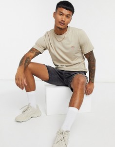 Светло-бежевая футболка классического кроя Dickies-Светло-коричневый