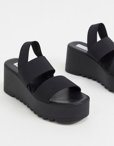 Черные босоножки на платформе Steve Madden-Черный