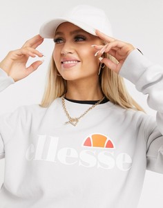 Светло-серый oversized-свитшот ellesse