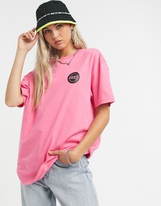 Розовая футболка Vans Taper Off OS Emea-Розовый