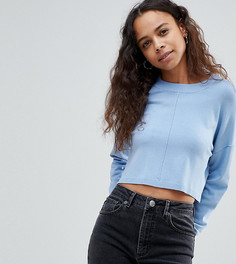 Oversize-джемпер с декоративными швами ASOS DESIGN Petite-Синий