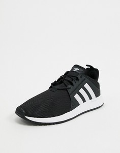 Кроссовки черного/белого цвета adidas Originals X_PLR-Черный
