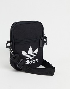 Черная сумка через плечо с логотипом adidas Originals-Черный