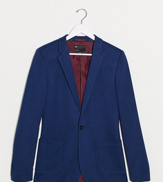 Темно-синий пиджак супероблегающего кроя ASOS DESIGN Tall