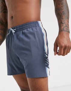 Синие шорты в стиле ретро Nike, 5 дюймов-Синий