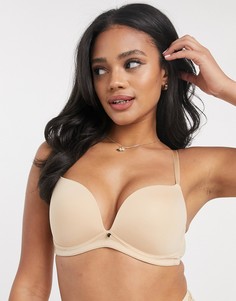 Бежевый мягкий бюстгальтер Lepel