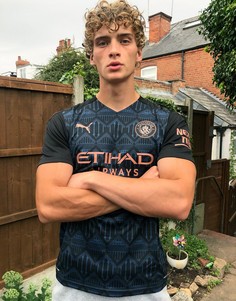 Черная рубашка Puma Football Manchester City-Черный