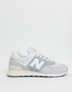 Серые кроссовки New Balance 574-Серый