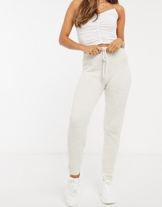 Трикотажные брюки кремового цвета Missguided-Кремовый