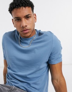 Синяя футболка из органического хлопка ASOS DESIGN-Синий