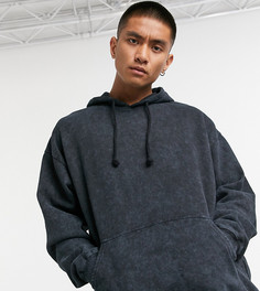 Черный oversized-худи Reclaimed Vintage