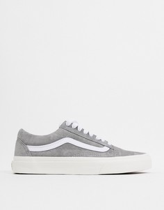 Серые замшевые кроссовки Vans UA Old Skool-Серый