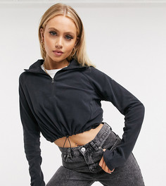 Черная короткая флисовая куртка с молнией 1/4 Columbia эксклюзивно для ASOS-Черный