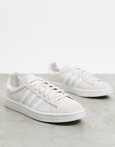 Розово-белые кроссовки adidas Originals Campus-Фиолетовый