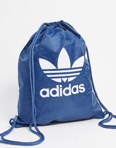 Темно-синий спортивный рюкзак с логотипом-галочкой adidas Originals