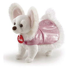 Мягкая игрушка Trudi Чихуахуа в розовом платье, 12x20x23 см