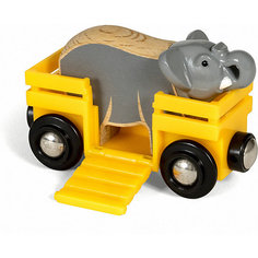 Игровой набор Brio "Вагончик со слоном"