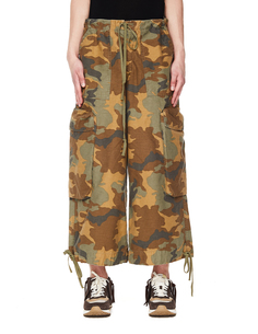 Хлопковые камуфляжные брюки Greg Lauren