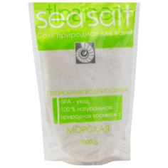 Северная жемчужина Соль для ванн Морская с морскими водорослями, 1 кг
