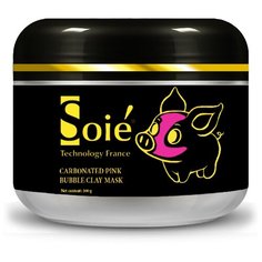 SOIE Нежно-розовая очищающая пузырьковая маска Carbonated Pink Bubble Clay Mask, 100 мл