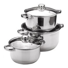 Набор кастрюль MAYER & BOCH 25753/25754 6 пр. нержавеющая сталь