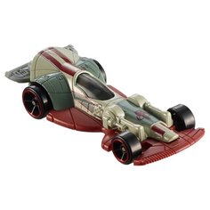 Гоночная машина Hot Wheels Star Wars Carships Boba Betts Slave I (DPV24/DPV28) 7.5 см бежевый/зеленый/красный