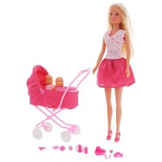 Набор Simba Steffi Love Штеффи с коляской и близнецами, 29 см, 5738060029
