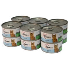 Корм для кошек 1st Choice Adult для здоровья кожи и шерсти, для вывода шерсти, с тунцом, с сибасом и с ананасом 12шт. х 85 г (кусочки в соусе)