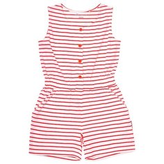 Полукомбинезон Kogankids 271-356-19 размер 140, красный/белый