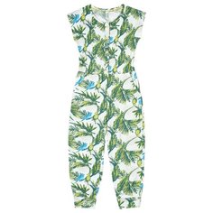 Полукомбинезон Kogankids 271-254-31 размер 140, белый/зеленый
