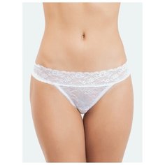 Vis-a-Vis Трусы кружевные стринги низкой посадки, размер XS, white