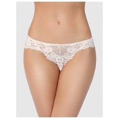 Vis-a-Vis Трусы Desideri из микросетки с кружевом, размер XL, ivory