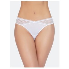 Vis-a-Vis Трусы стринги Desideri с кружевом, размер L, white