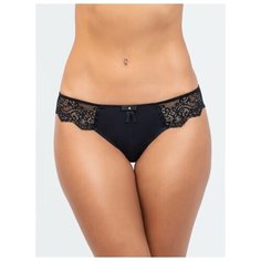 Vis-a-Vis Трусы бикини низкой посадки Delicate с кружевом, размер L, black