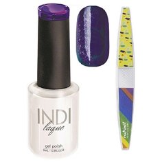 Набор для маникюра Runail пилка для ногтей и гель-лак INDI laque, оттенок 3099