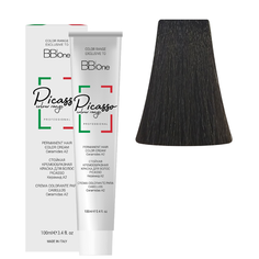 BB One Picasso Colour Range Перманентная крем-краска, 100 мл, 4/2 матовый коричневый