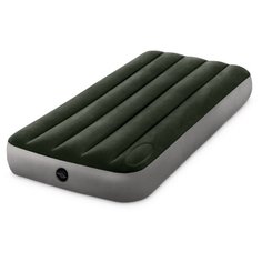Надувной матрас Intex Downy Airbed (64760) черный/серый