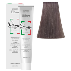 BB One Picasso Colour Range Перманентная крем-краска, 100 мл, 6.221 интенсивный пепельно-жемчужный темный блонд
