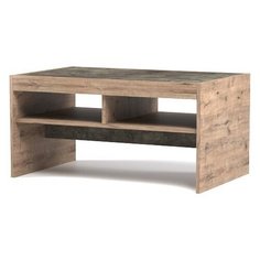 Столик журнальный СБК Честер №3, ДхШ: 86.8 х 52 см, камень темный/дуб веллингтон