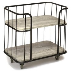 Столик сервировочный Secret de Maison Alaois (mod.350), ДхШ: 62 х 41 см, серый/черный