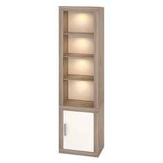 Стеллаж Мэрдэс Toivo ВтВ 4 полки, материал: ЛДСП, ШxГxВ: 60х38х216 см, белый/нельсон Merdes