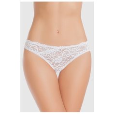 Vis-a-Vis Трусы бикини с низкой посадкой с кружевом, размер XS, white