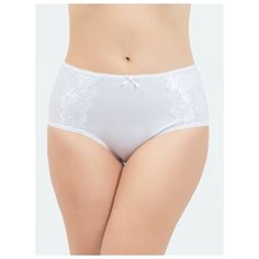 Vis-a-Vis Трусы слипы макси высокой посадки с кружевом, размер XL, white