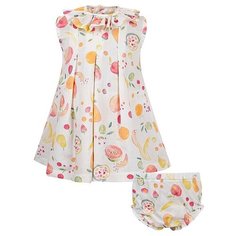 Комплект одежды Aletta размер 74, кремовый/оранжевый/розовый