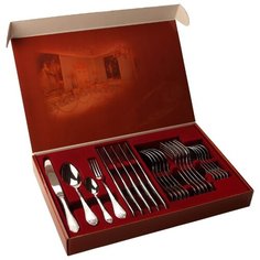 Павловский завод им. Кирова Набор столовых приборов Императорский, 24 предмета серебристый