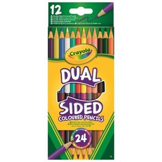 Crayola Цветные карандаши двусторонние 12 шт, 24 цвета (68-6100)