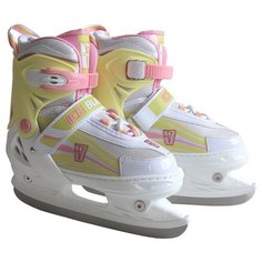 Прогулочные коньки ICE BLADE Solar розовый/желтый/белый р. 30-33