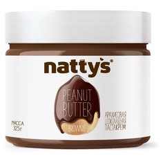 Nattys Паста арахисовая Brownie с шоколадом 325 г